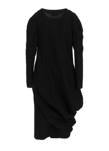 MILLED GABARDINE TWIST DRESS
