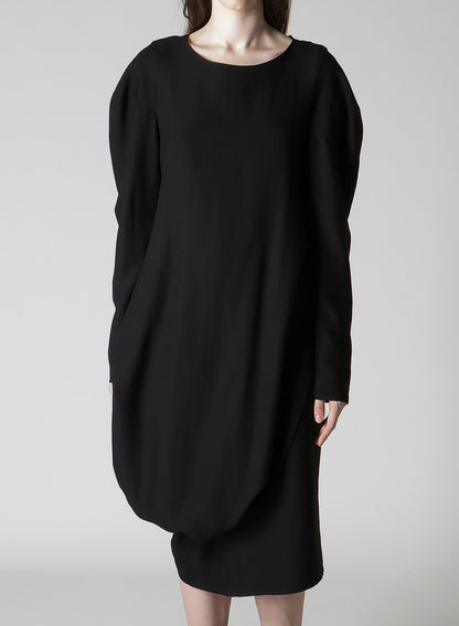 MILLED GABARDINE TWIST DRESS