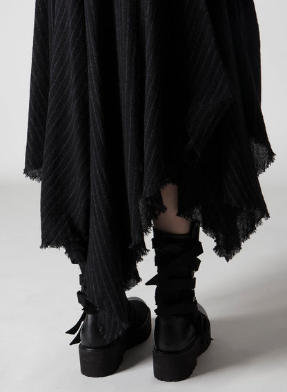 STRIPE GAUZE PUFF DRESS