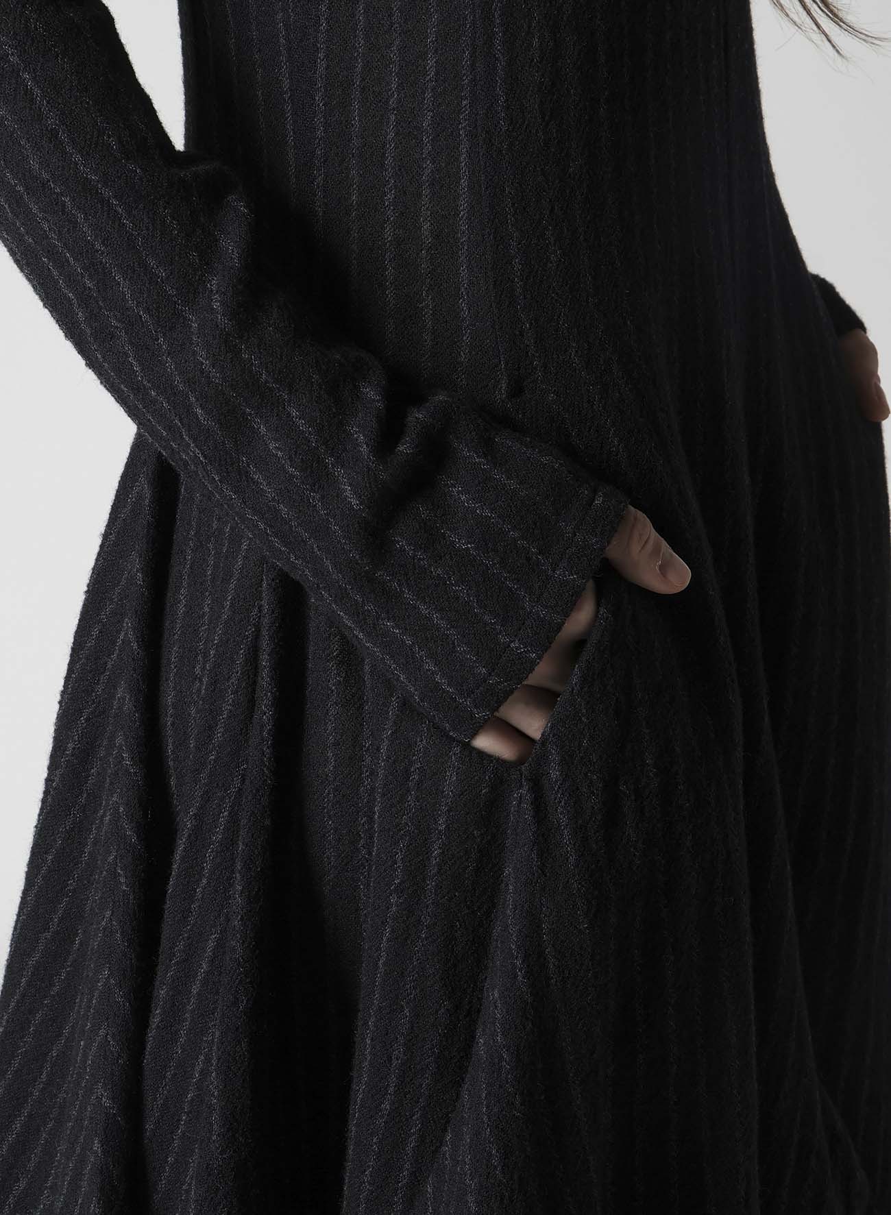 STRIPE GAUZE PUFF DRESS