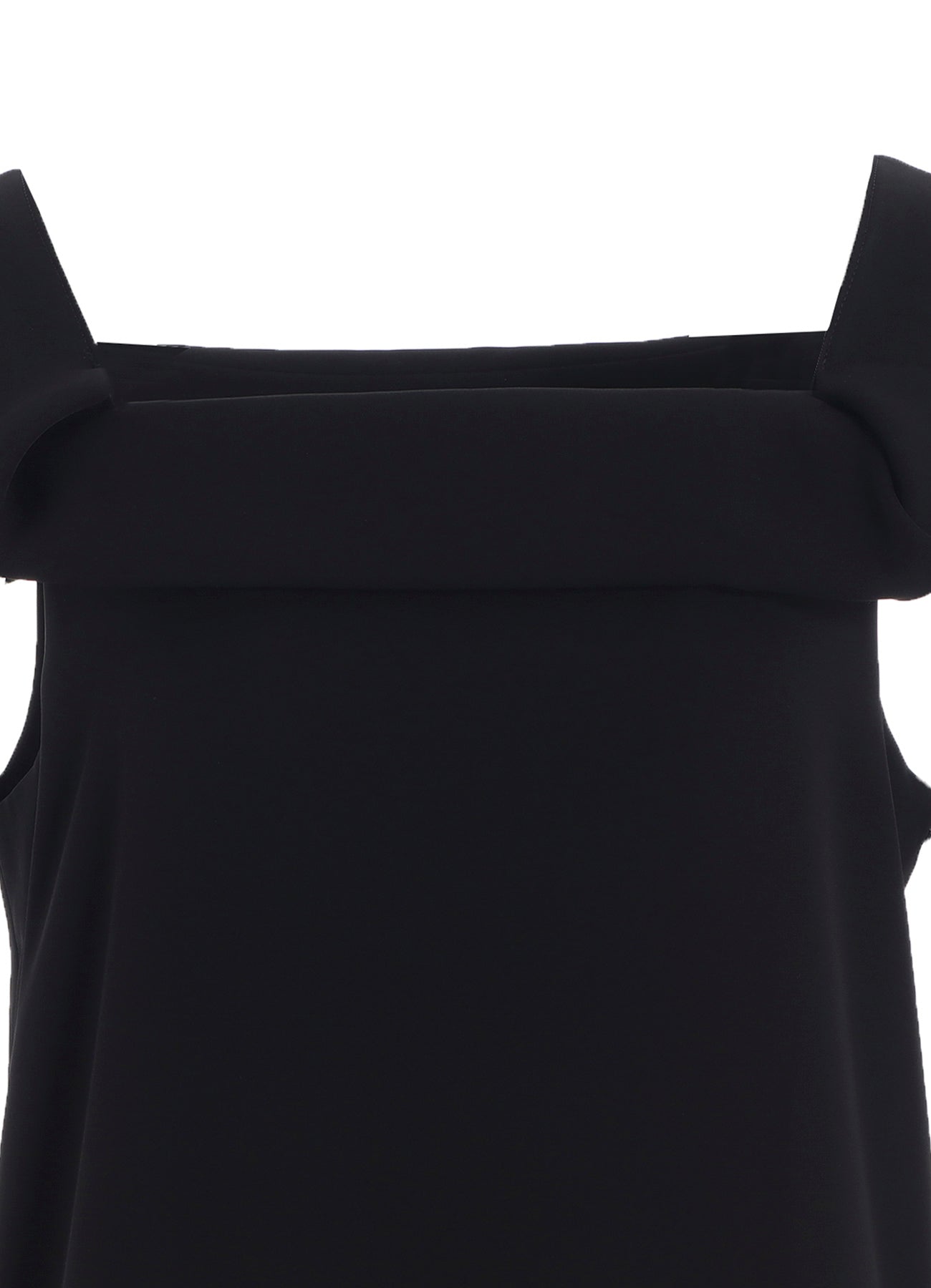 DOUBLE SATIN SQUARE FRILL DRESS A