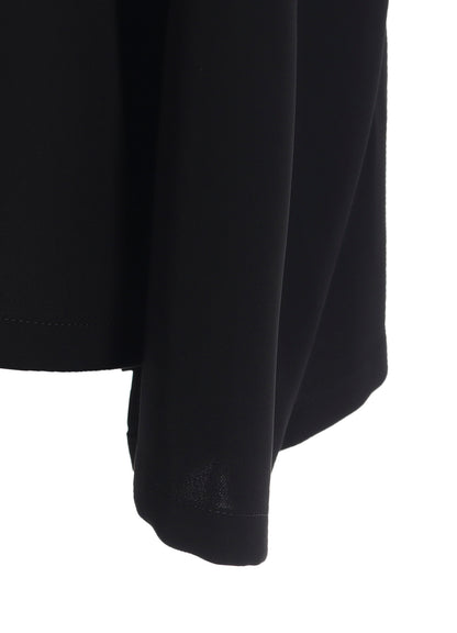 DOUBLE SATIN SQUARE FRILL DRESS A