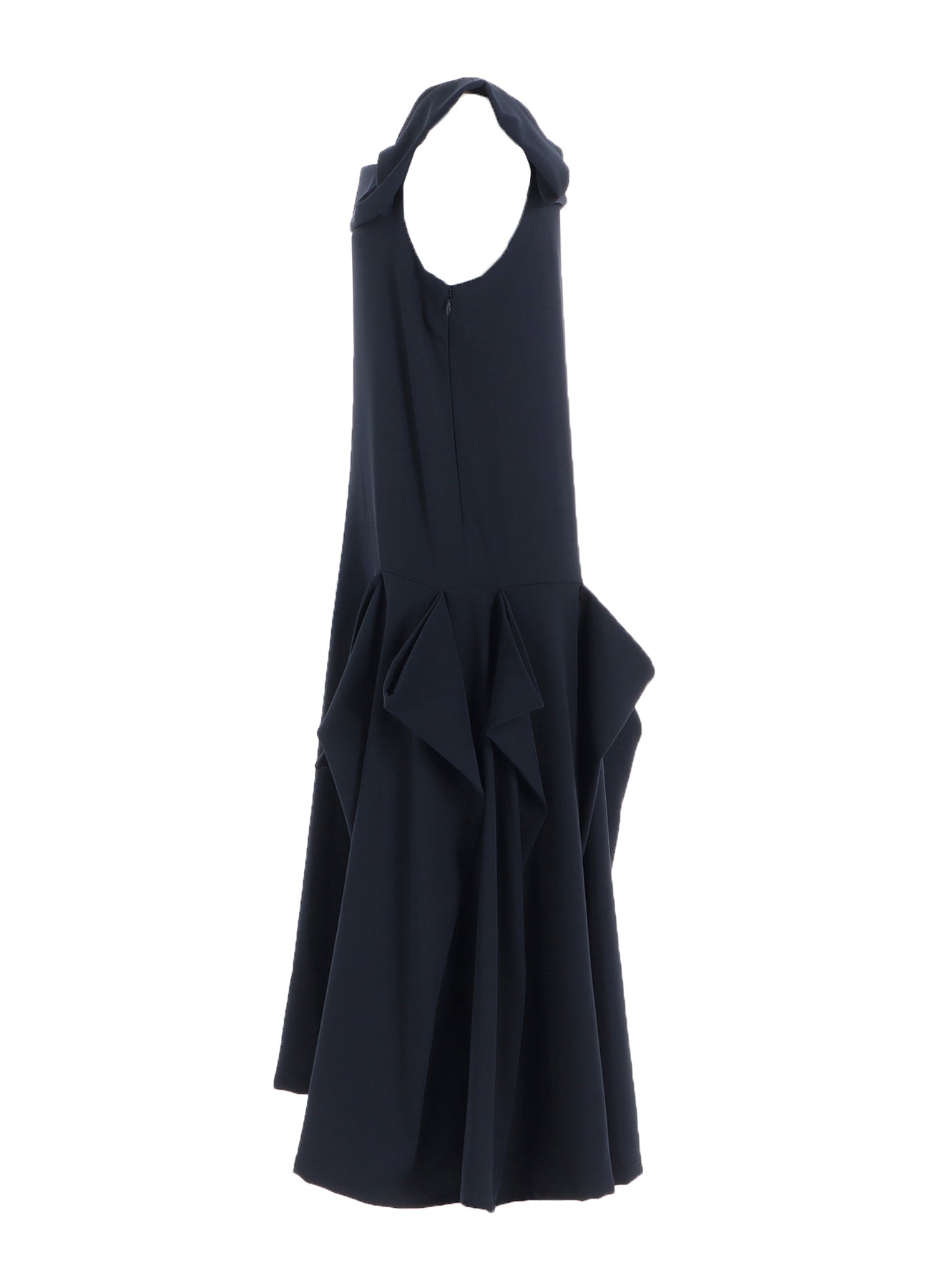 DOUBLE SATIN SQUARE FRILL DRESS B