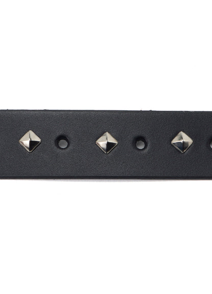 OIL TANNED LEATHER SQUARE DOTS BELT
