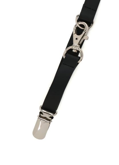 MATTE GLASS LEATHER HARNESS BELT