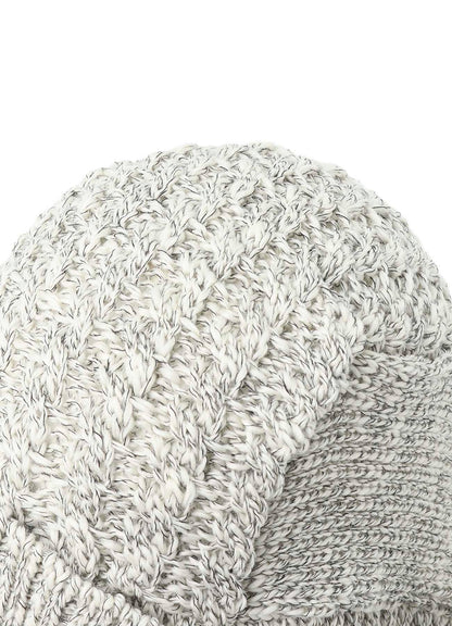 WOOL SLUB ARAN HOODIE