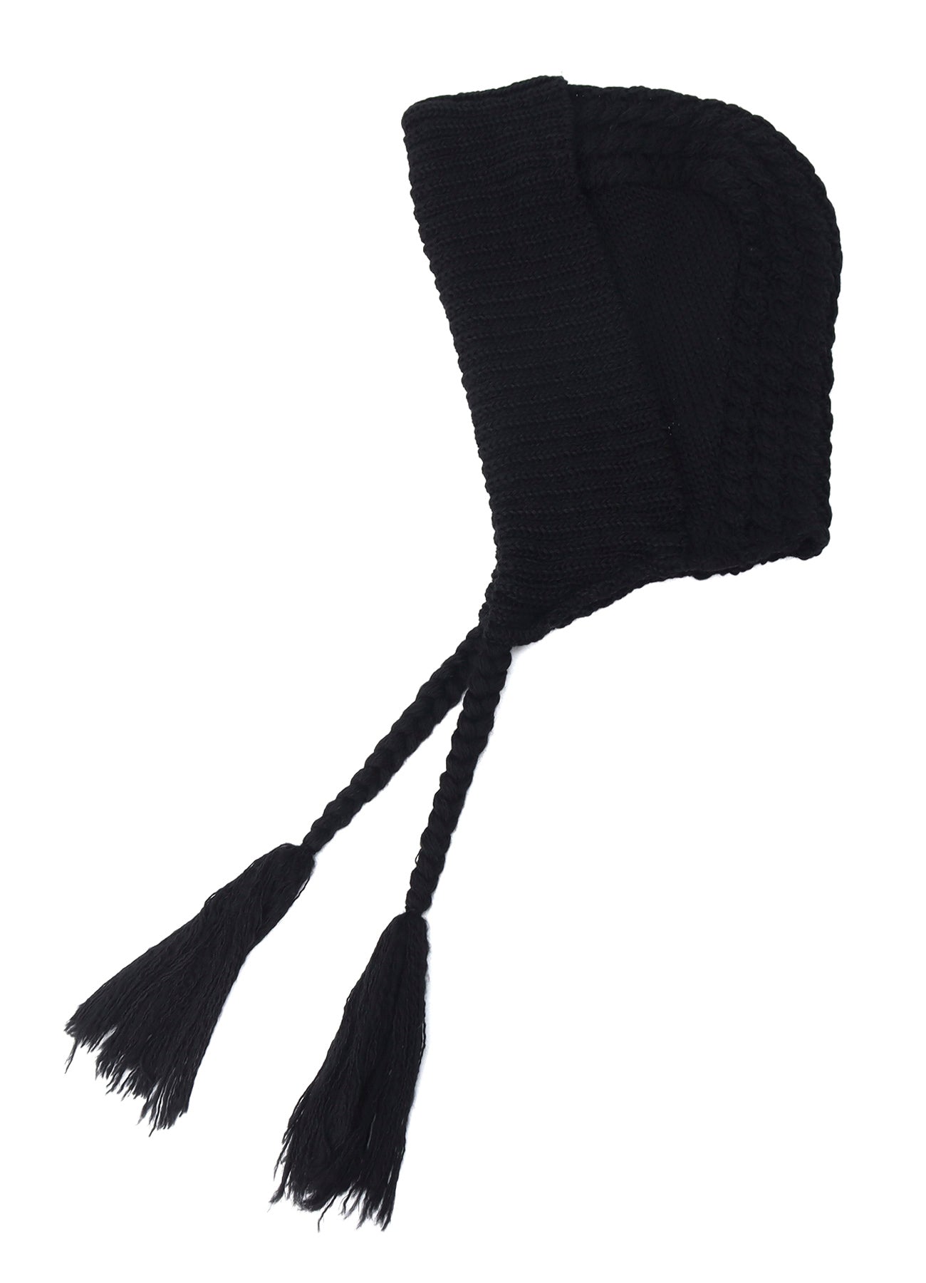 WOOL SLUB ARAN HOODIE