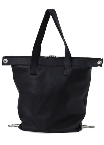 GLOBE LEATHER FOLDABLE BAG