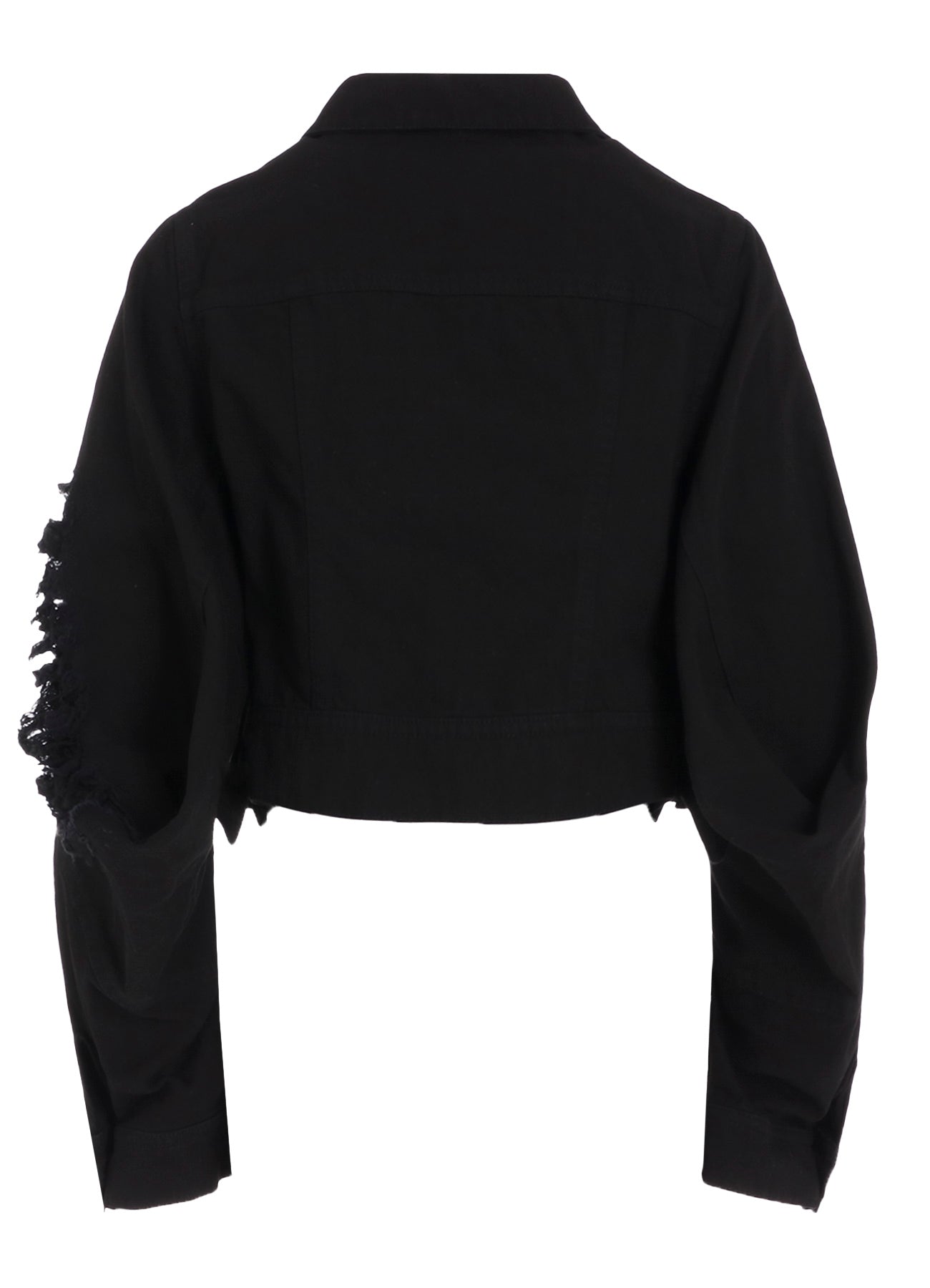 DAMAGED DENIM DESIGNED SLEEVE JACKET