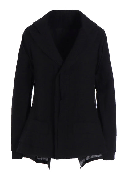 WOOL GAUZE LAYERED JACKET