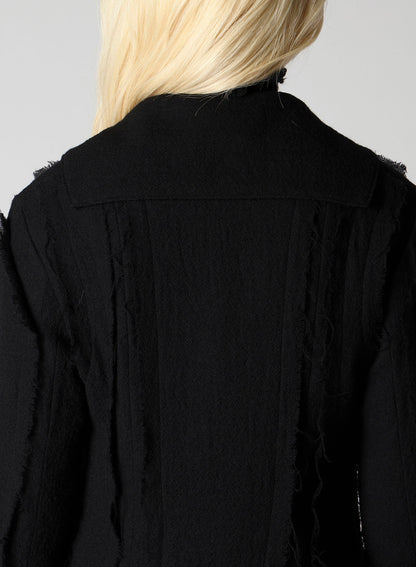 WOOL GAUZE LAYERED JACKET