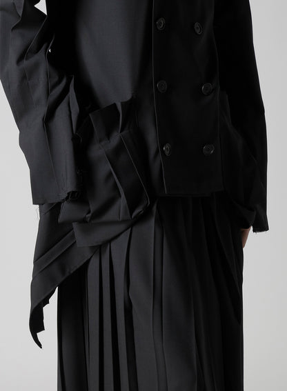 TROPICAL PLEATS SLEEVE JACKET