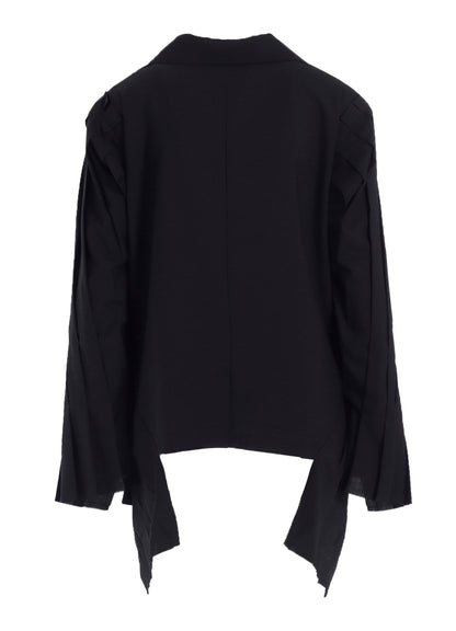 TROPICAL PLEATS SLEEVE JACKET