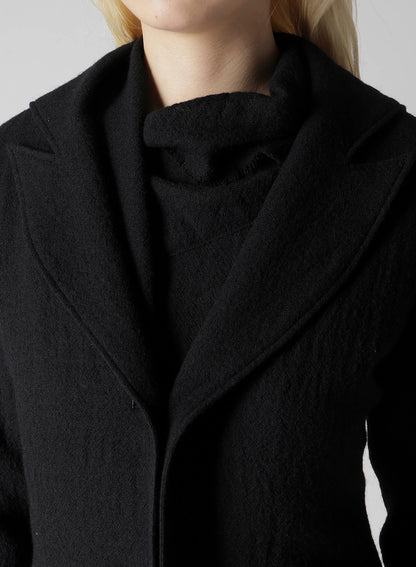 WOOL GAUZE FRILLED JACKET