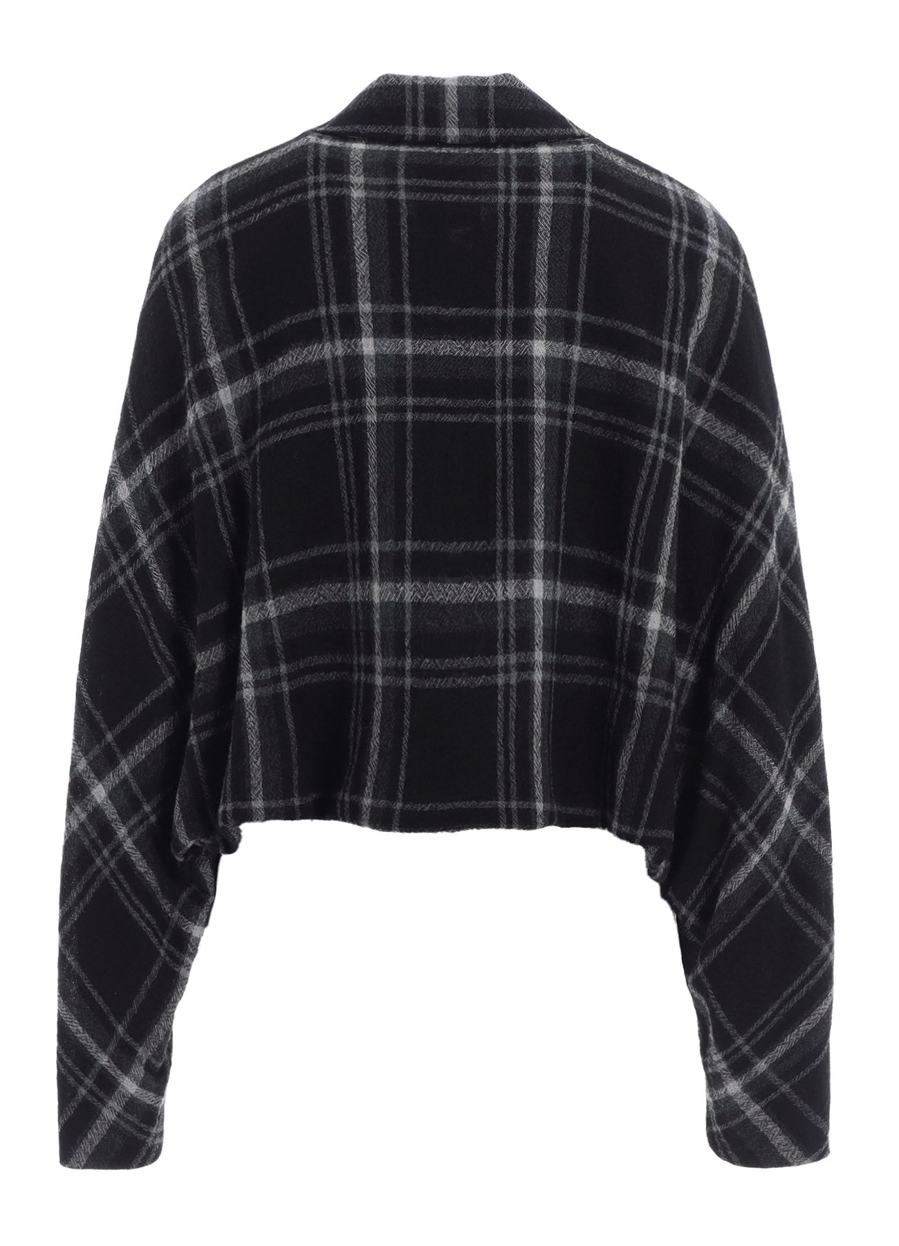 PLAID PATTERN FLAP POCKET JACKET