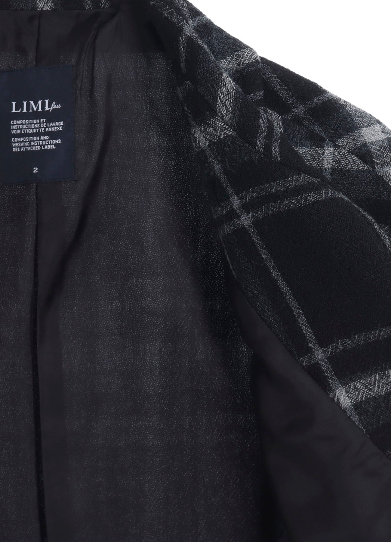 PLAID PATTERN FLAP POCKET JACKET