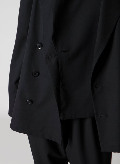 WOOL GABARDINE DOUBLE JACKET