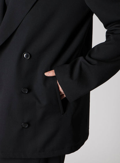 WOOL GABARDINE DOUBLE JACKET