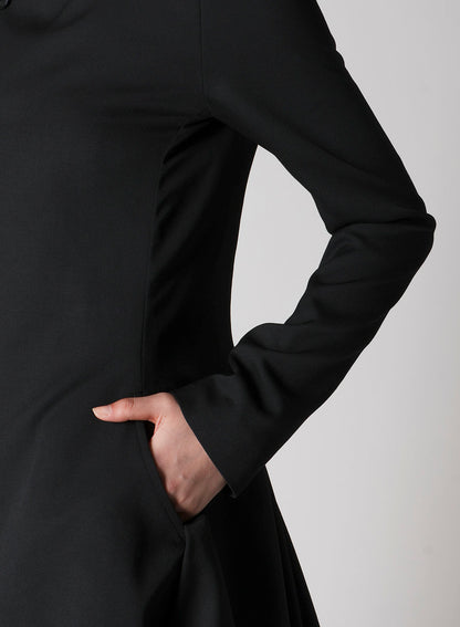 WOOL GABARDINE PUFF JACKET