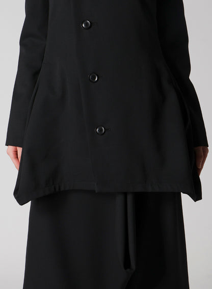 WOOL GABARDINE PUFF JACKET
