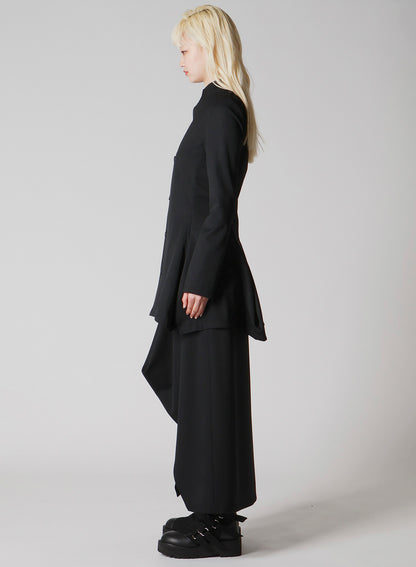 WOOL GABARDINE PUFF JACKET
