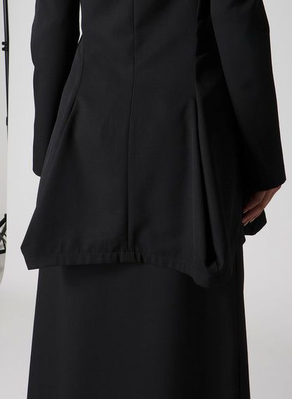 WOOL GABARDINE PUFF JACKET