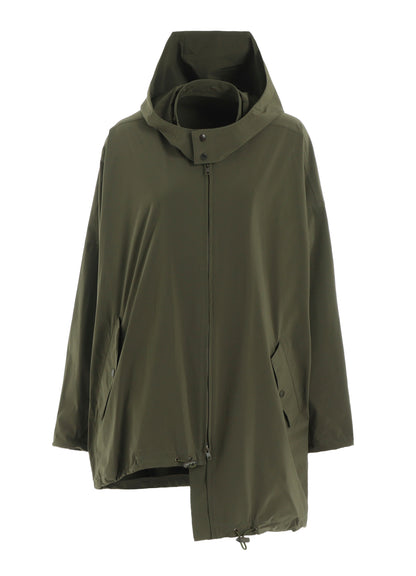 ASYMMETRY BLOUSON WITH HOODIE