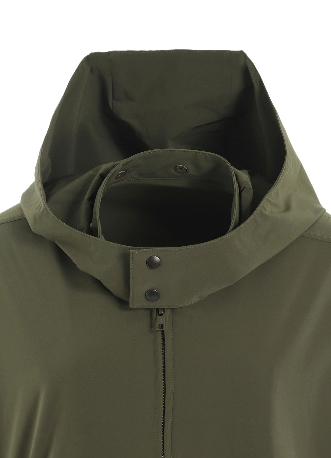 ASYMMETRY BLOUSON WITH HOODIE