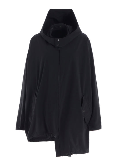 ASYMMETRY BLOUSON WITH HOODIE