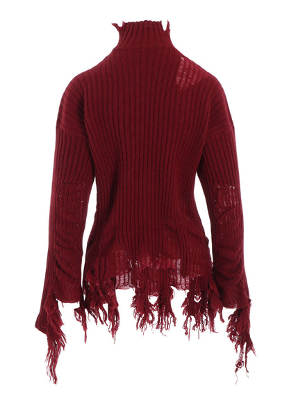CRUSHED RIB PULLOVER