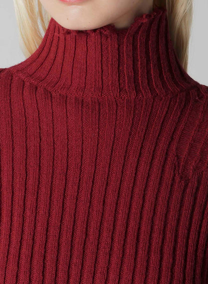 CRUSHED RIB PULLOVER