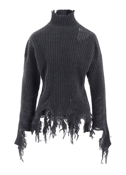 CRUSHED RIB PULLOVER