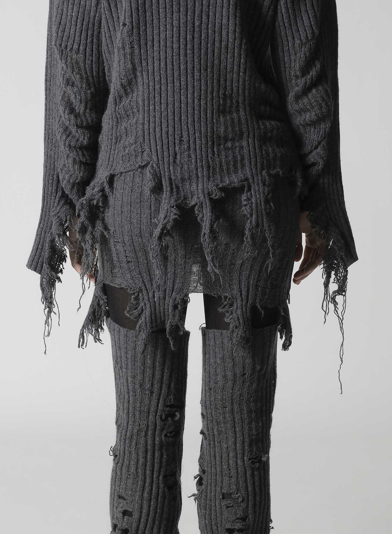 CRUSHED RIB PULLOVER