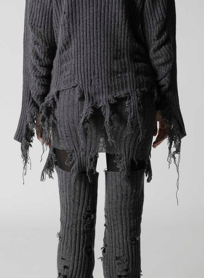 CRUSHED RIB PULLOVER