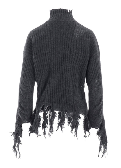 CRUSHED RIB PULLOVER