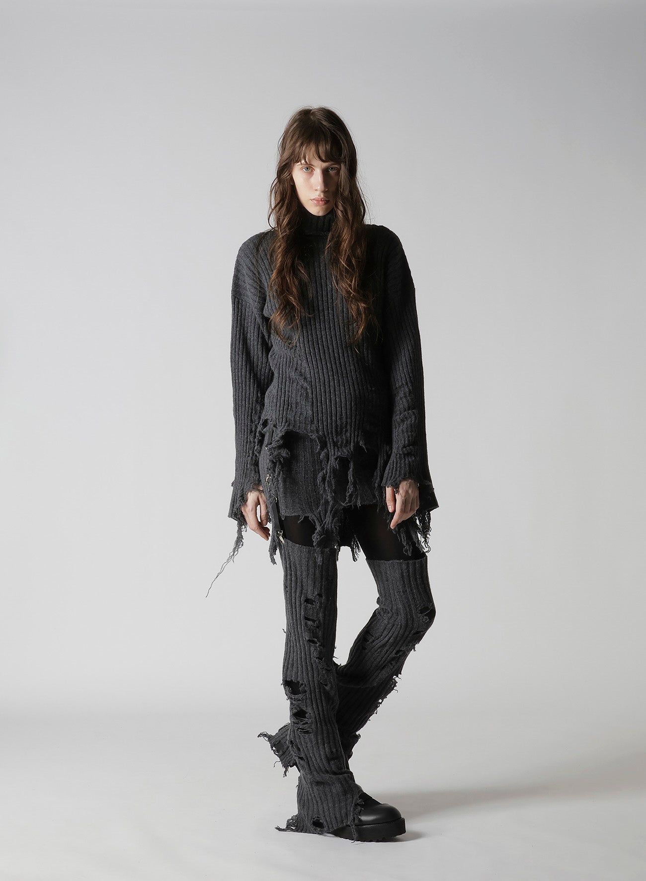 CRUSHED RIB PULLOVER