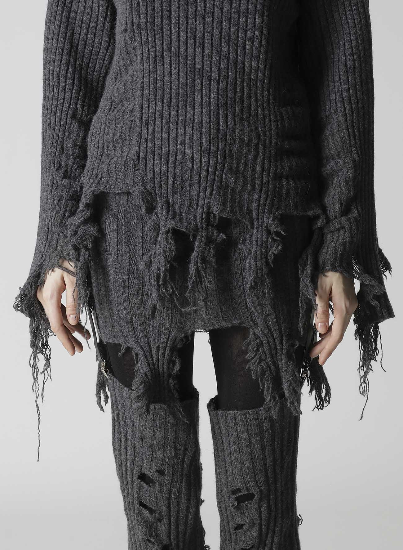 CRUSHED RIB PULLOVER