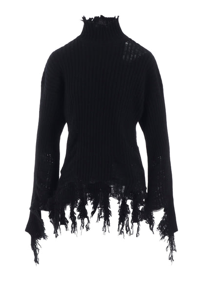 CRUSHED RIB PULLOVER