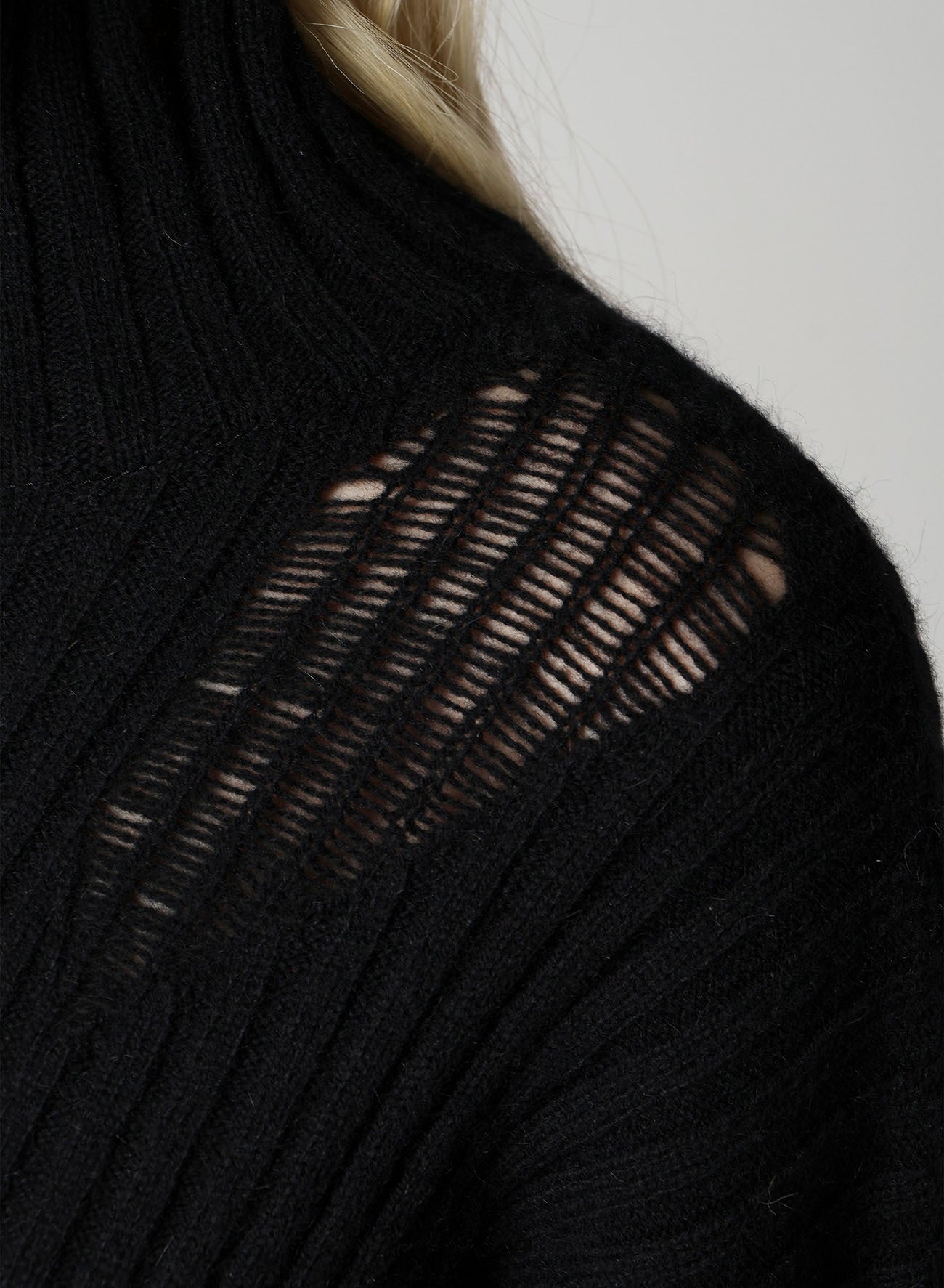 CRUSHED RIB PULLOVER