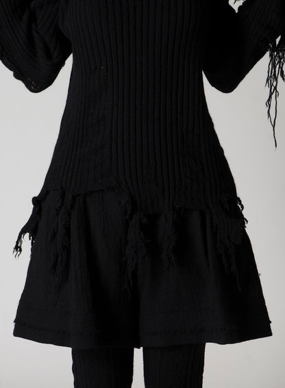CRUSHED RIB PULLOVER