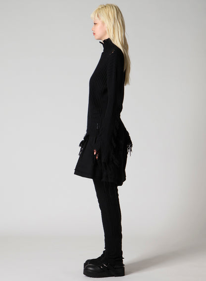 CRUSHED RIB PULLOVER
