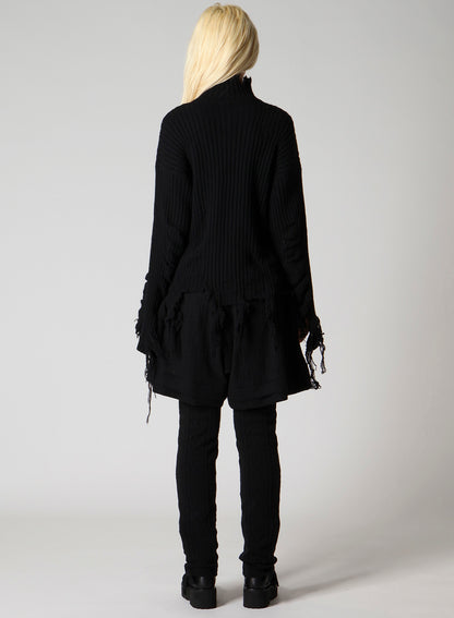 CRUSHED RIB PULLOVER