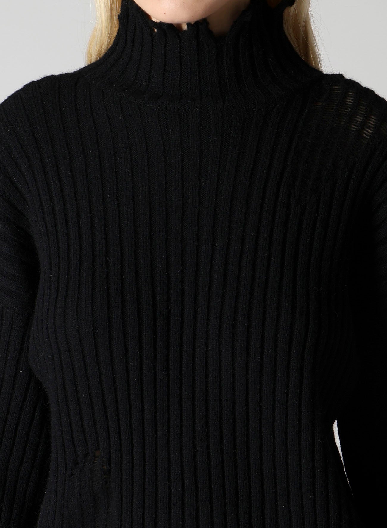 CRUSHED RIB PULLOVER
