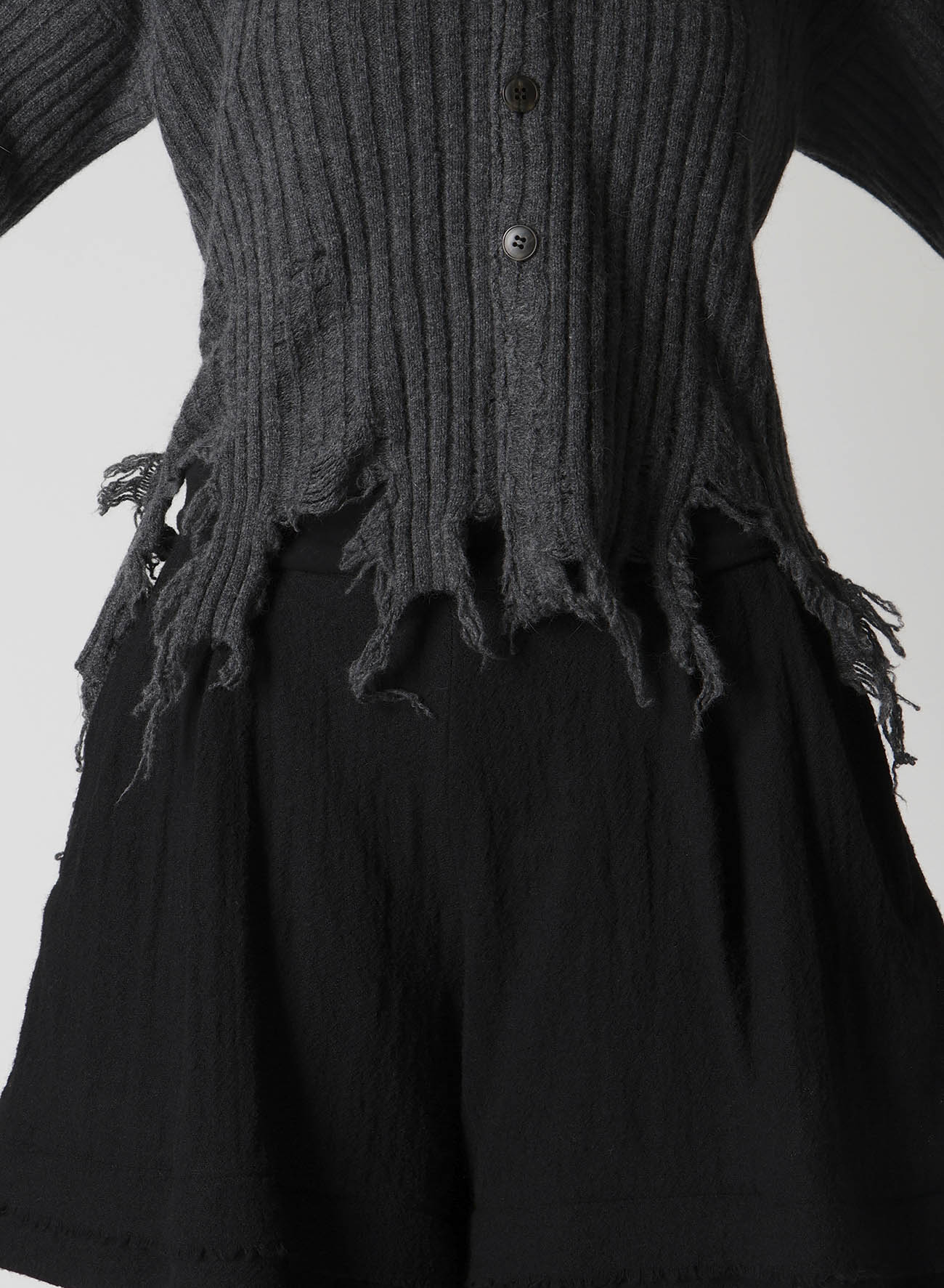 CRUSHED RIB CARDIGAN