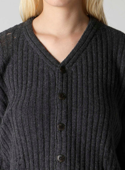 CRUSHED RIB CARDIGAN