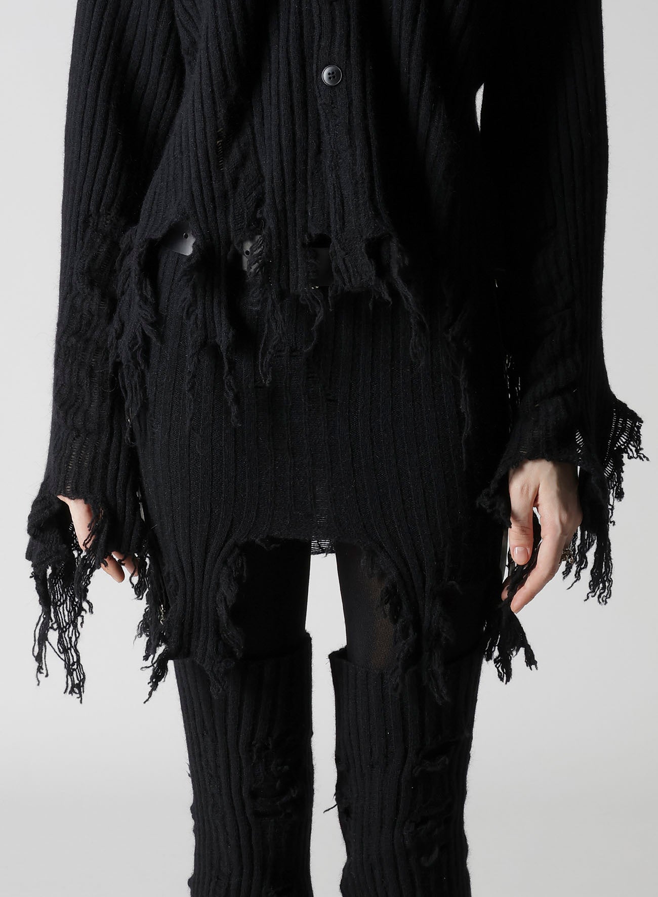 CRUSHED RIB CARDIGAN