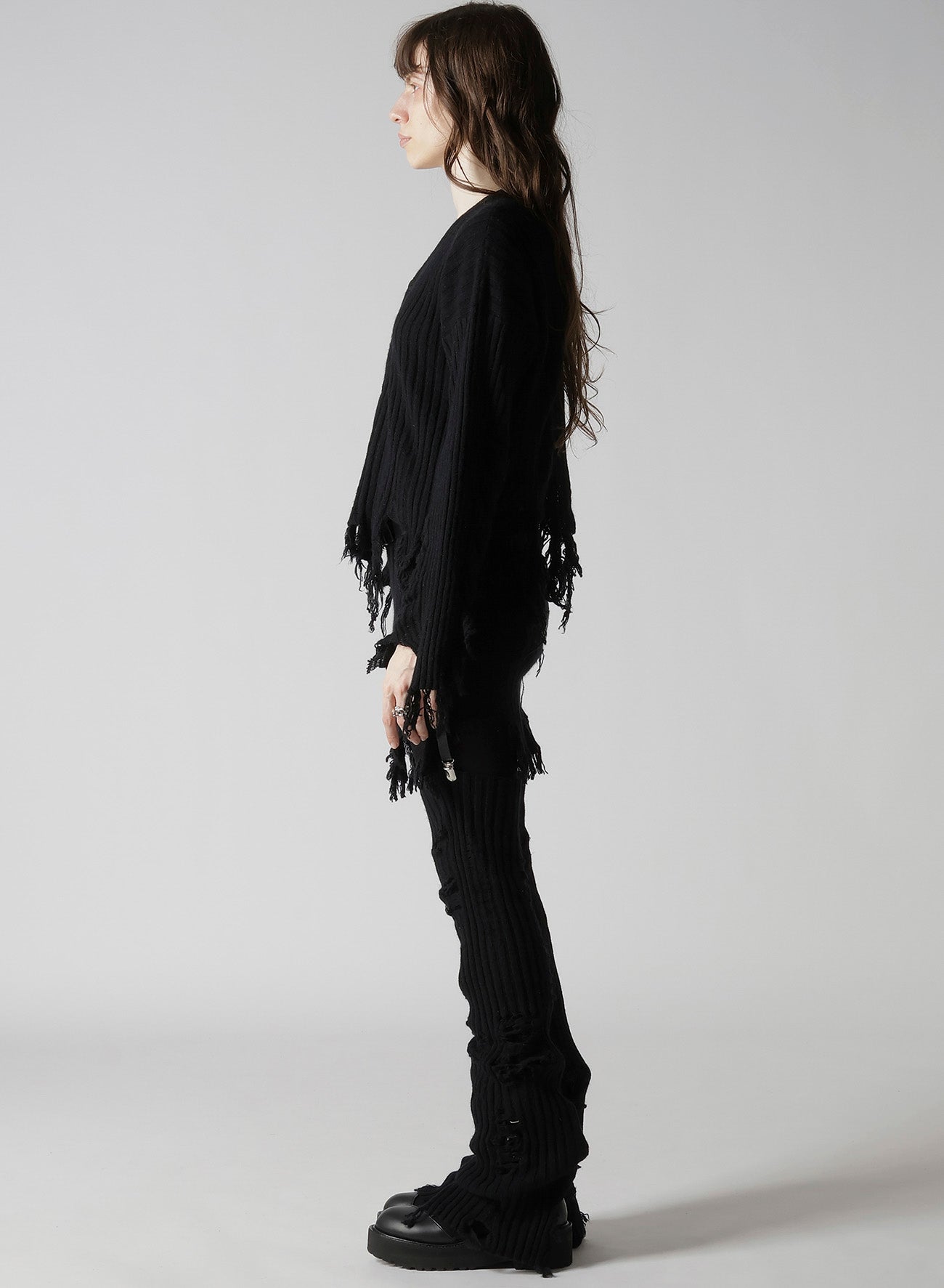 CRUSHED RIB CARDIGAN