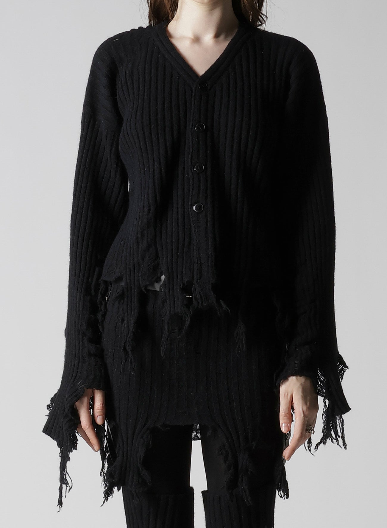 CRUSHED RIB CARDIGAN