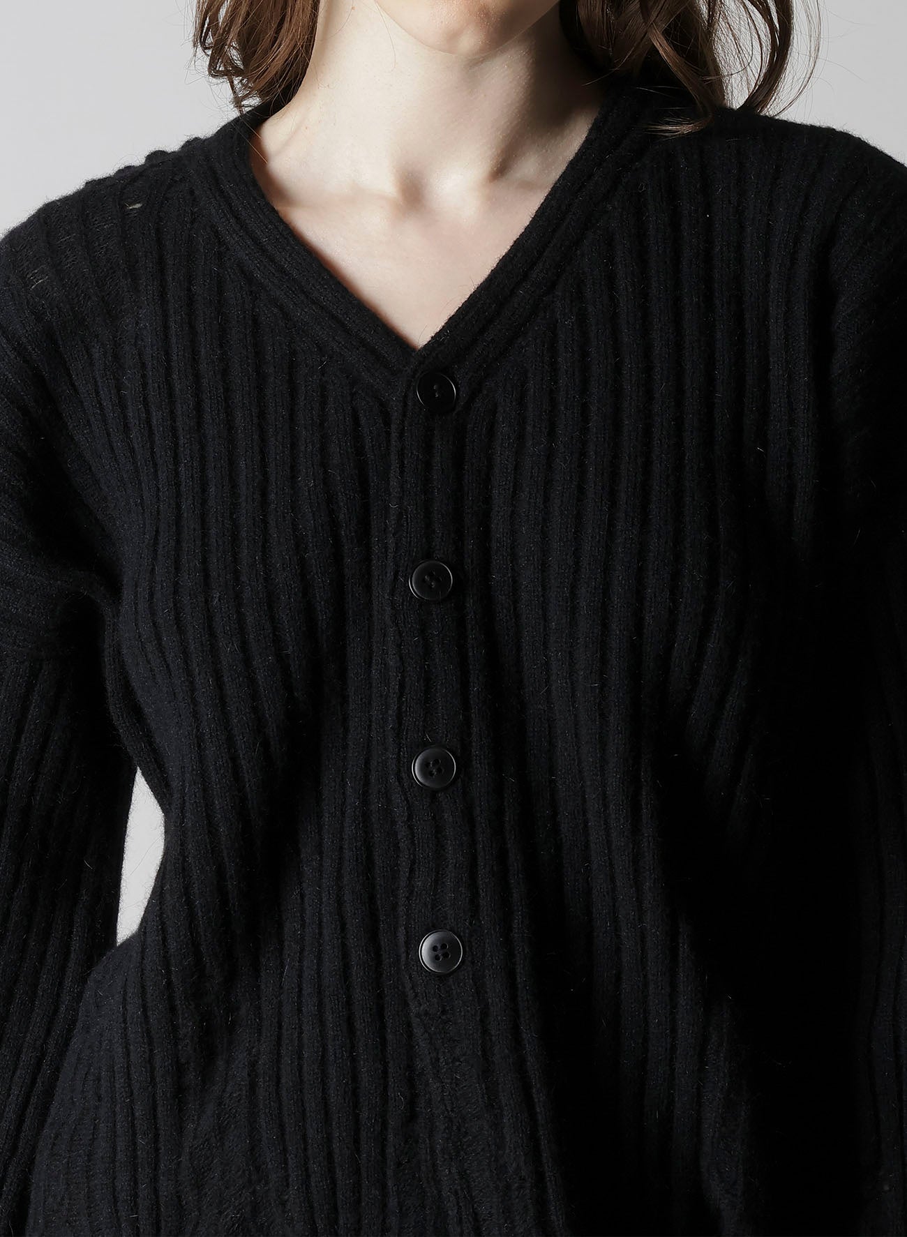 CRUSHED RIB CARDIGAN