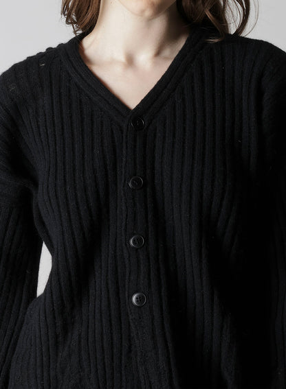 CRUSHED RIB CARDIGAN